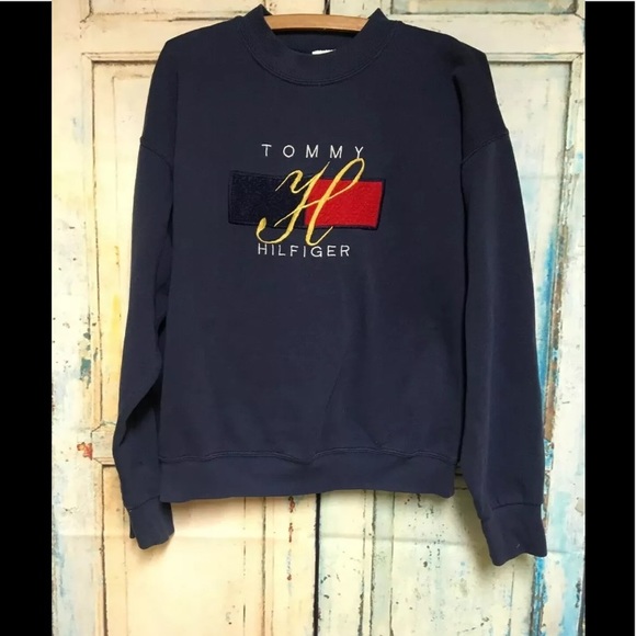 tommy hilfiger navy sweatshirt